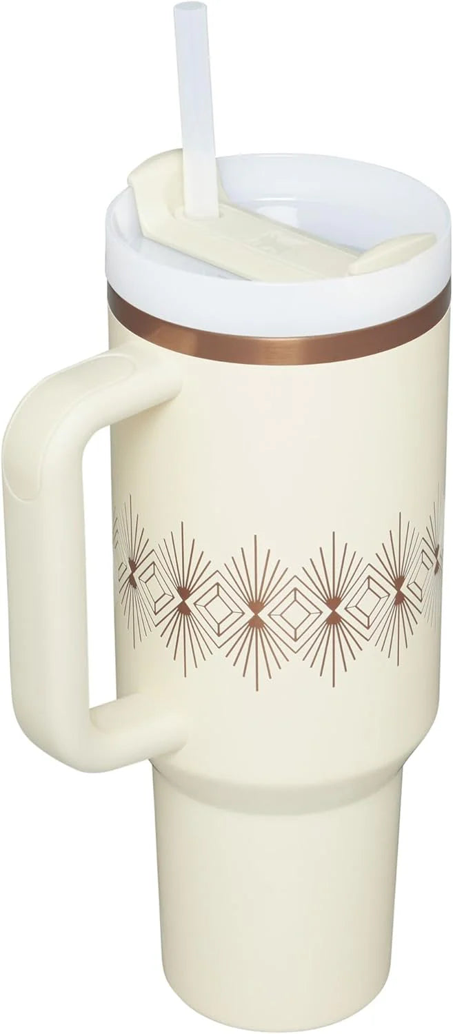 Stanley Quencher H2.O FlowState™ Tumbler 40oz Cream Gloss Deco