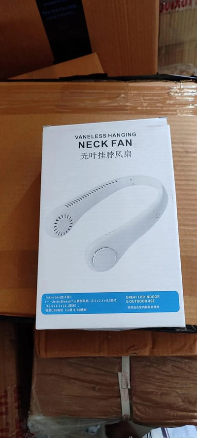 Neck Fans,360 °Cooling Bladeless Neck Fan for Male and Female,USB Hanging Personal Fans with 3 Speeds,4000mAh Rechargeable Battery Fan for Sports Travel Office Outdoor and Indoor