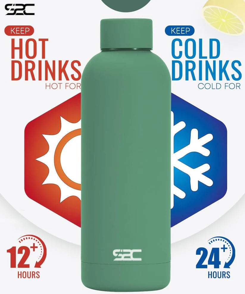 Water Bottle Stainless Steel 750ml - Double Wall insulated Water Bottles for Hot Water Gym Bottle Stainless Steel Water Bottle for Kids School